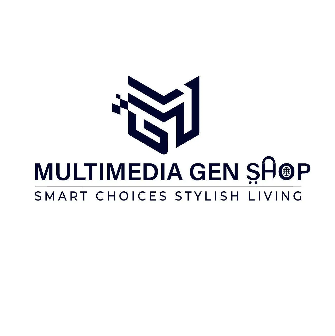 Multimedia Gen Shop ecommerce logo in MD Shamim Mahmud portfolio