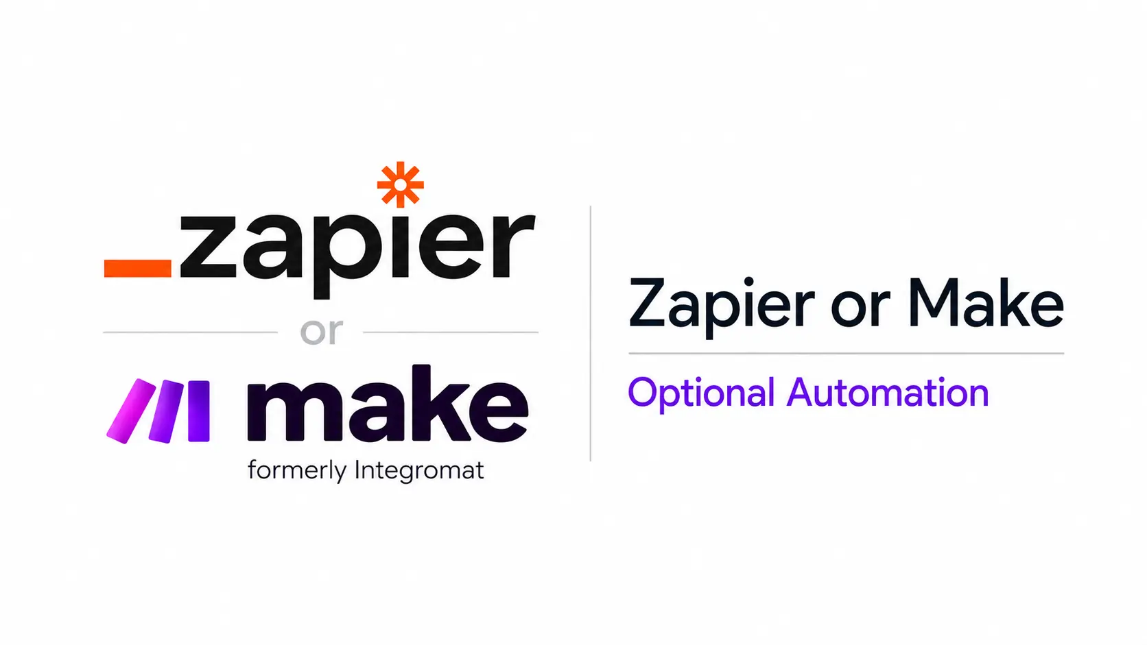 Zapier / Make Connector logo used in MD Shamim Mahmud's WordPress, SEO, automation and delivery workflow